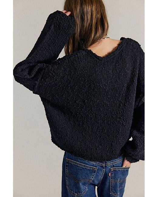 Free People Blue Firefly Pullover