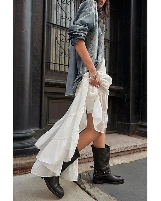 Free People Black X We The Free Janey Engineer Boot