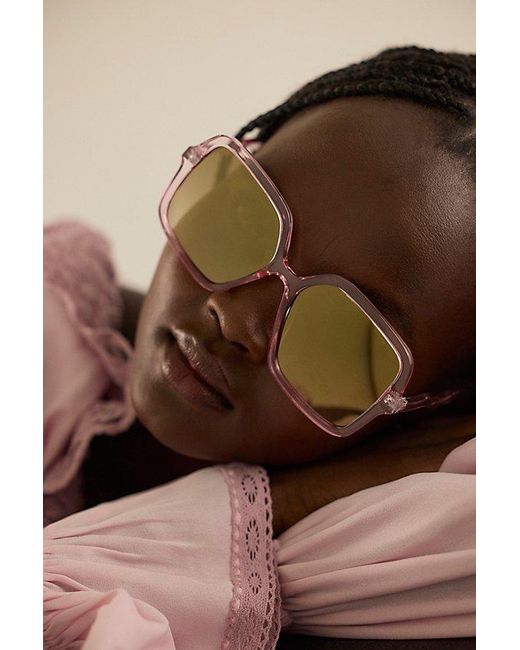 Free People Multicolor Lucia Square Sunglasses