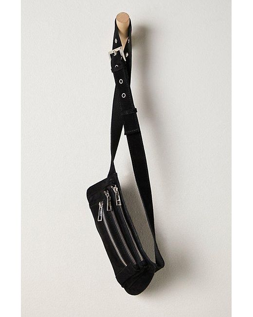 Free People Black Avalon Suede Sling Bag