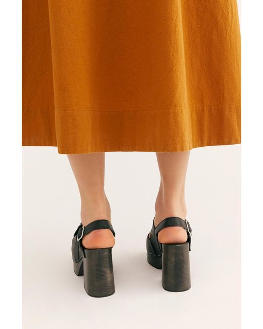 free people black clogs