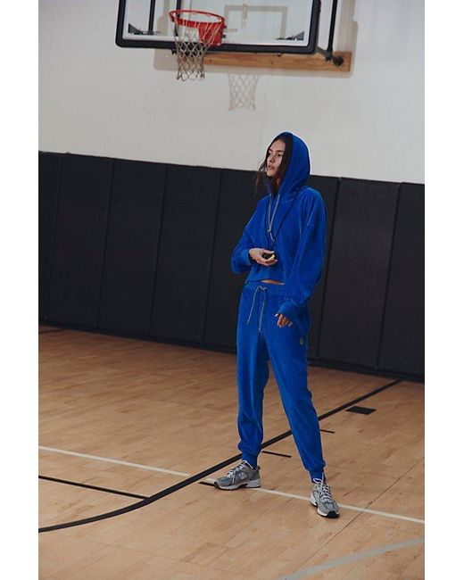 Fp Movement Blue Undefeated Velour Set