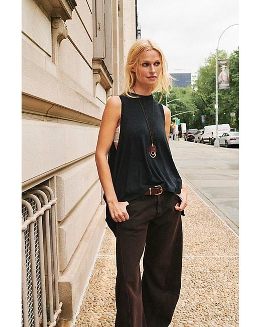 Free People Black Ari Tank Top
