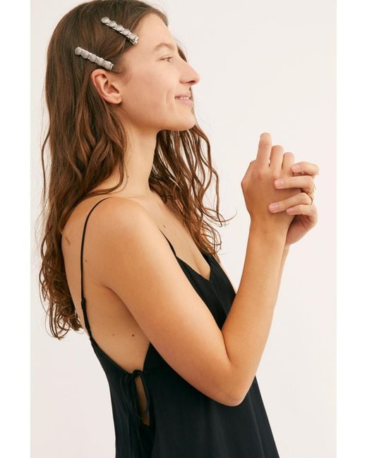 Free People Smooth Sailin' Mini Slip By Intimately in Black