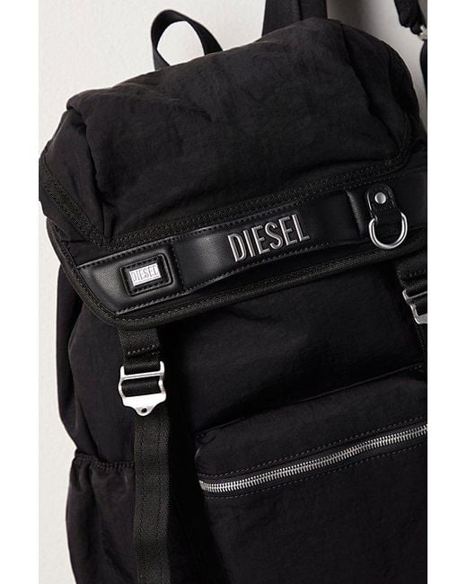 DIESEL Black Logos Backpack
