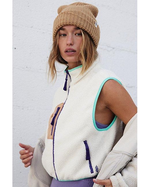 Free People White Hit The Slopes Vest