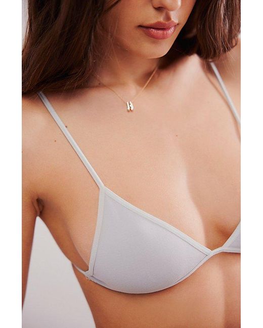 Intimately By Free People Gray Tori Triangle Bralette