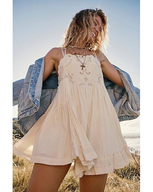 Free People Natural Bali Ray Of Sunshine Romper