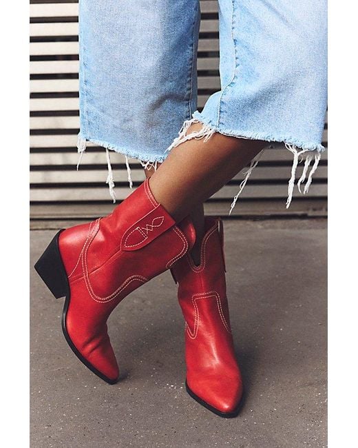Free people red shoes best sale