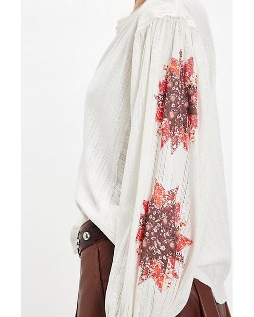 Free People White Quinn Quilt Cuff