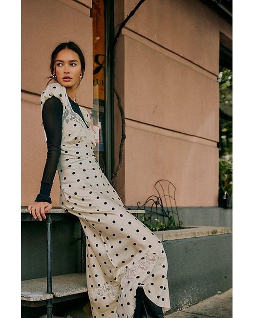 Free People Brown Butterfly Babe Maxi Dress At In Tea Combo, Size: Medium
