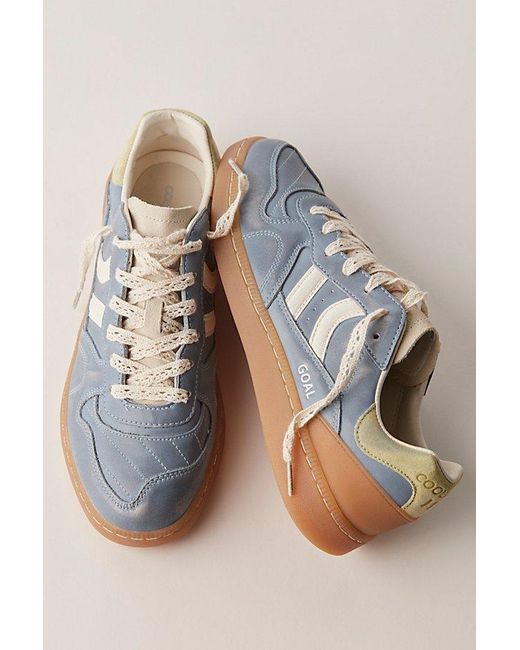 Coolway Blue Goal Metallic Sneakers