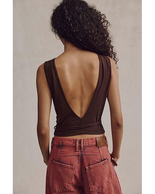 geel Brown Portia Top