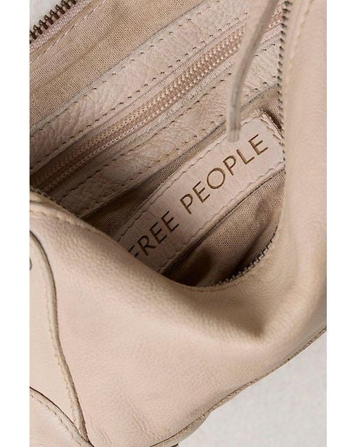 Free People Natural Lillie Leather Shoulder Bag