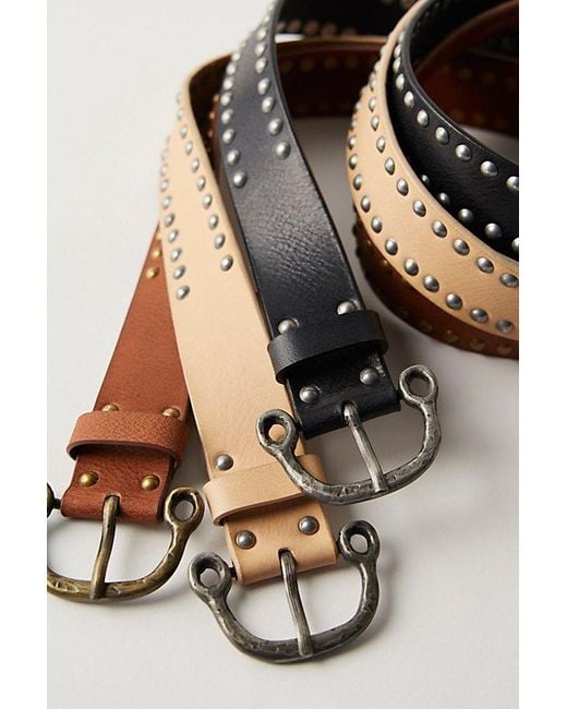Free People Black Sparrow Stud Belt