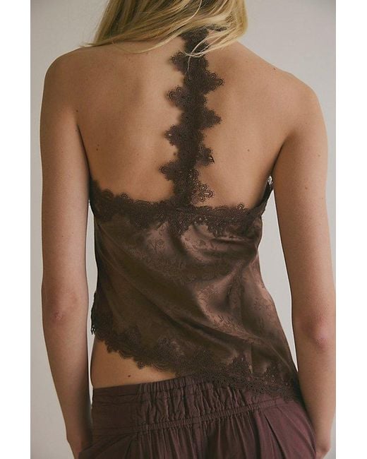 Intimately By Free People Brown Knot Your Type Wrap Cami By