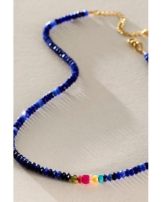 Meredith Waterstraat Blue Stone Necklace