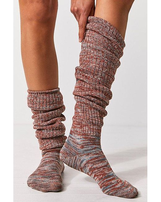 Free People Multicolor Bulky Knit Over-the-knee Socks