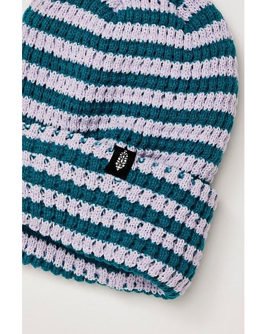 Free People Blue Stripe It Up Cool Down Beanie