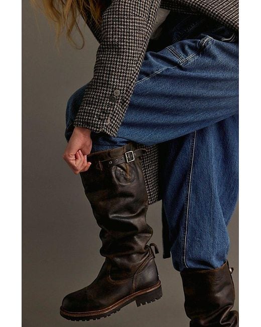 Free People Black Rapids Riding Boots