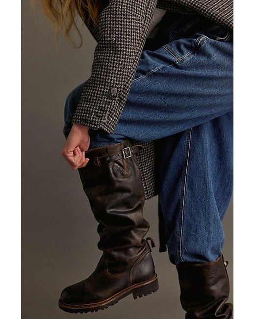 Free People Black Rapids Riding Boots