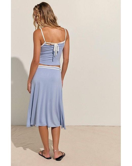 free-est Blue Opal Skirt Set By