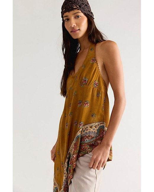 Free People Multicolor Sloane Ranger Asymmetric Top
