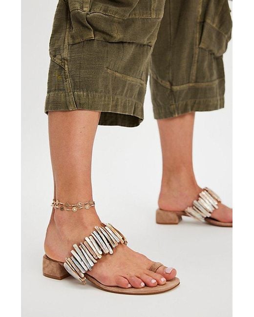 Jeffrey Campbell Black Perla Shell Sandals By