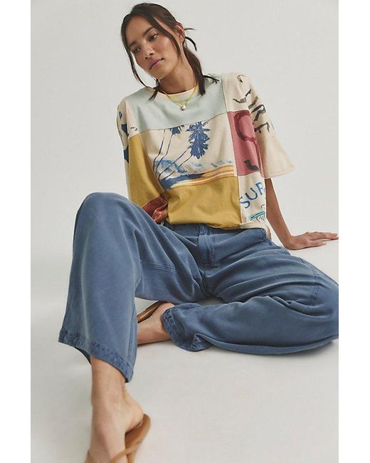 Free People Multicolor Rock The Boat Tee By
