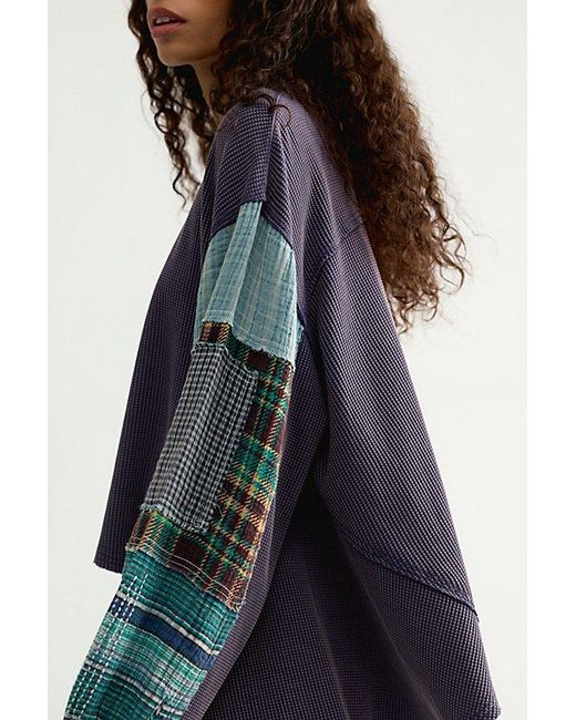 Free People Blue We The Free Alston Long Sleeve Top