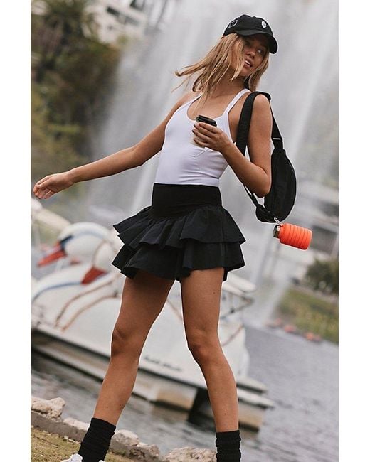 Fp Movement Black Field Day Tennis Skort