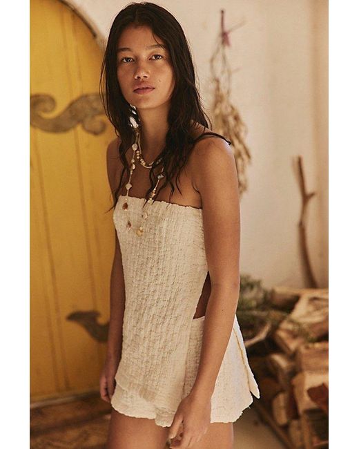 free-est Brown Short Set By