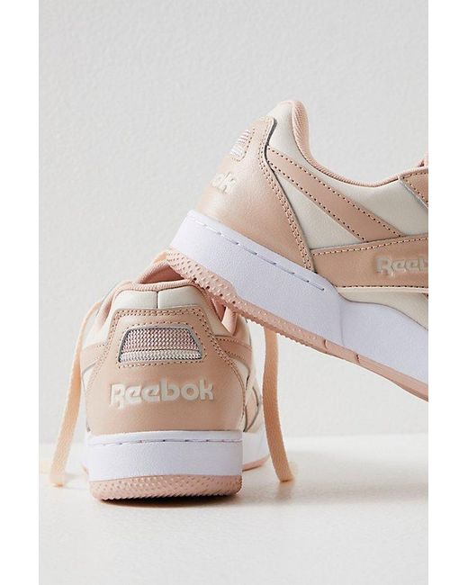 Reebok Natural Bb 4000 Ii Low Sneakers At Free People In Blush/white, Size: Us 7