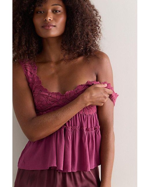 Intimately By Free People Red Petal Party Shapeless Cami By