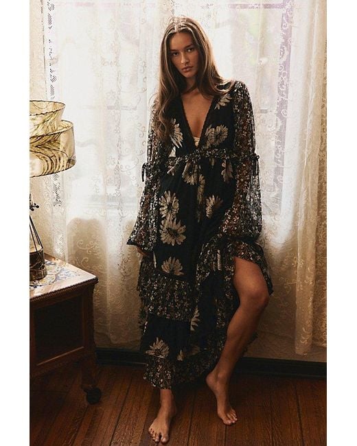 Free People Black Calypso Maxi Dress
