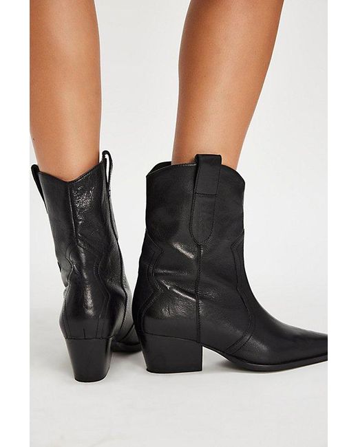 Free People Black Cat Nap Cowboy Boots