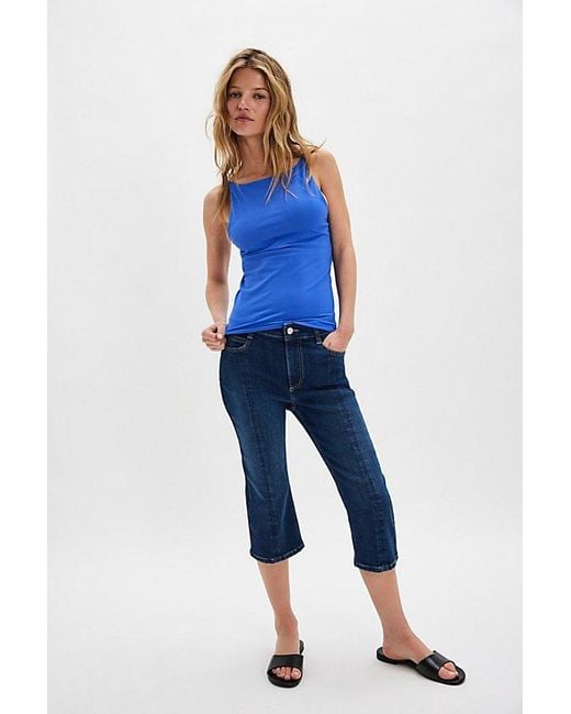 Intimately By Free People Blue Round Two Cami By
