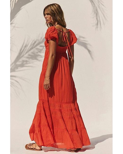 free-est Red Aura Maxi Dress By