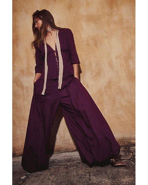 free-est Purple Breanna Top By