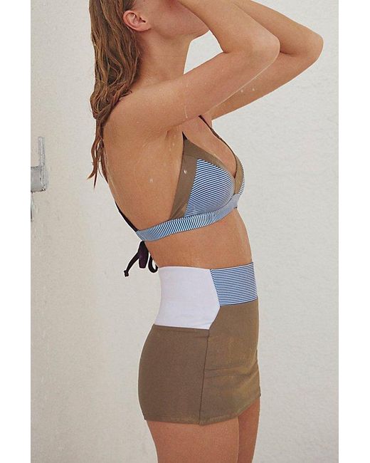 Seea Multicolor Leucadia High-Waisted Surf Skort