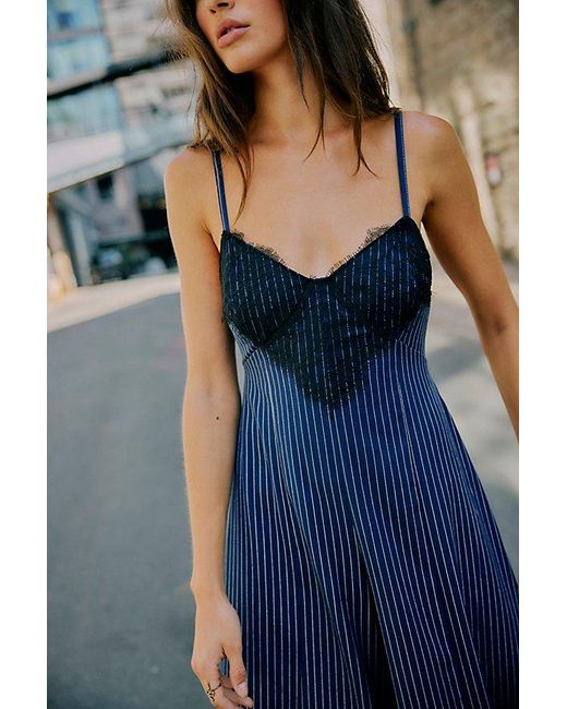 Free People Blue Ava One-piece