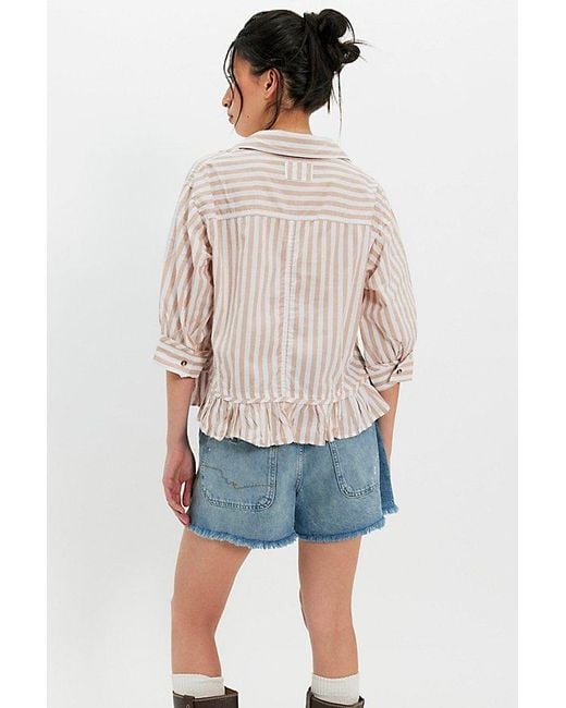 Free People Natural We The Free Bailey Stripe Shirt