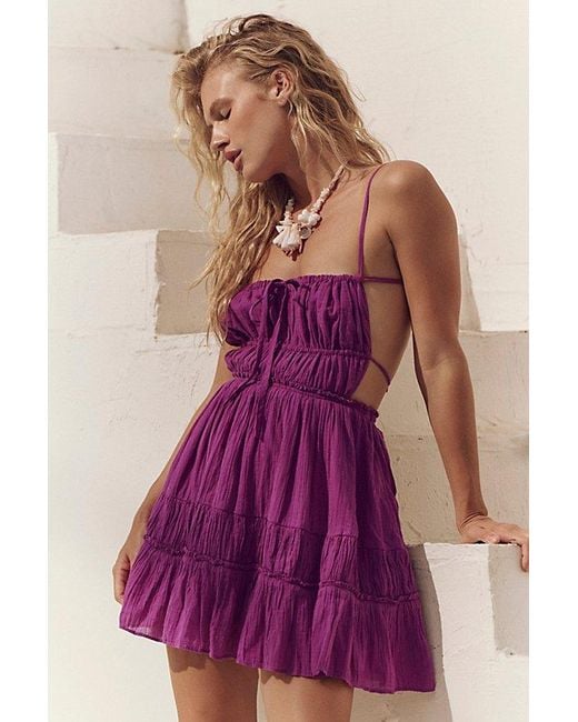 free-est Purple Taking Sides Mini Dress By