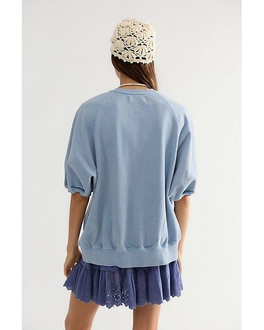 Free People Blue Better On Sweatshirt