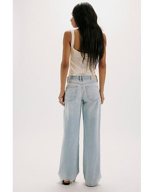 Free People Green Tennessee Low-Rise Boyfriend Jeans