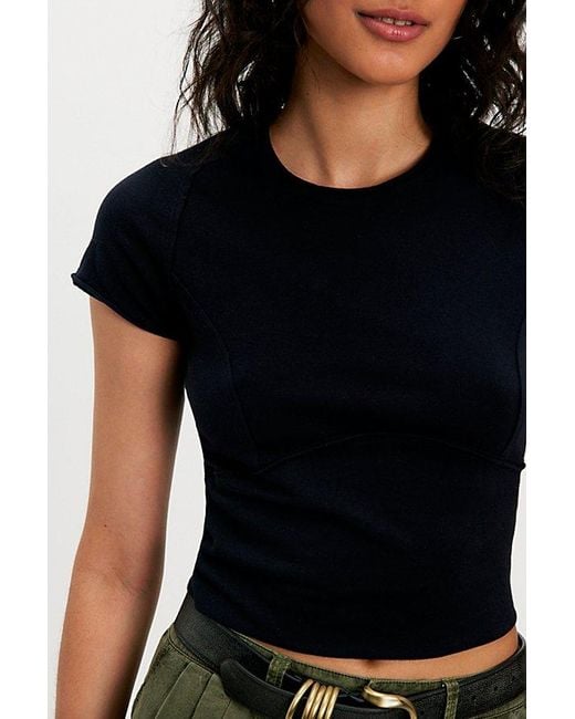 Free People Protagonist Tee At Free People In Black, Size: Xs