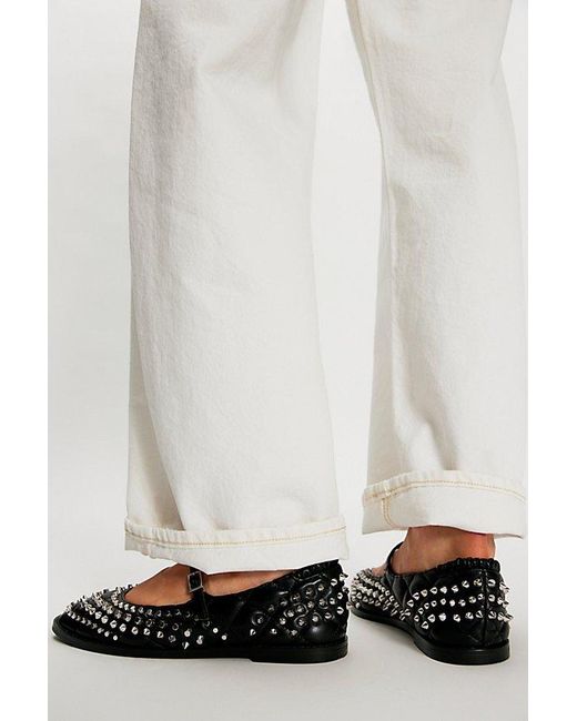 FP Vegan Collection Green Mirrorball Studded Mary Janes By