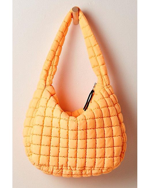 Fp Movement Orange Quilted Carryall Bag
