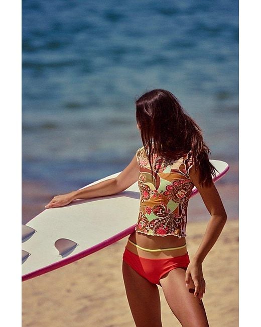 Seea Blue Leo Rashguard Surf Top