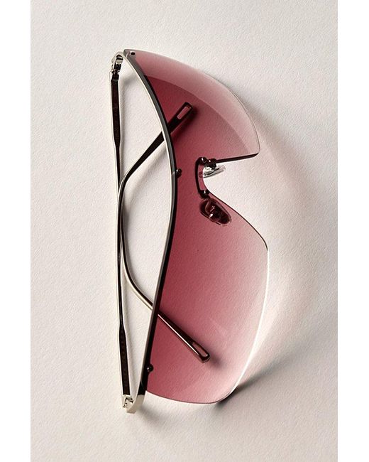 Elisa Johnson Pink Vito Wrap Around Sunglasses